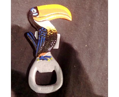 Cast iron Toncan bottle opener, H: 10 cm. UK P&amp;P Group 1 (£16+VAT for the first lot and £2+VAT for subsequent lots)