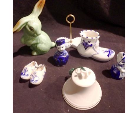 Thirteen piece Royal Albert tea set, ceramic bowl in the blue and white pattern. Not available for in-house P&amp;P