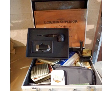 Mixed cigar and cigarette cases. Not available for in-house P&amp;P 