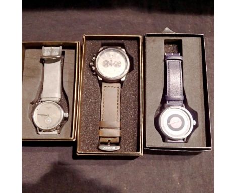 Three boxed wristwatches. UK P&amp;P Group 1 (£16+VAT for the first lot and £2+VAT for subsequent lots) 