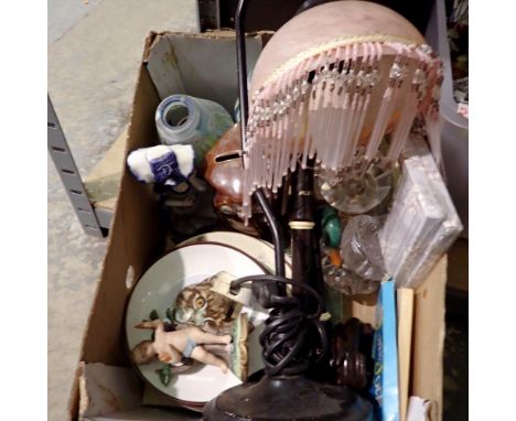 Mixed homewares to include candle sticks and a lamp. Not available for in-house P&amp;P 