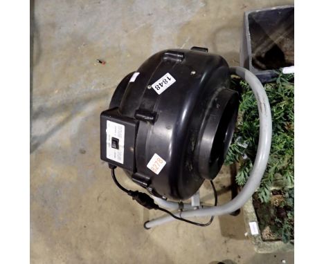 Pro-200 fan on stand, with power supply. All electrical items in this lot have been PAT tested for safety and have passed. Th