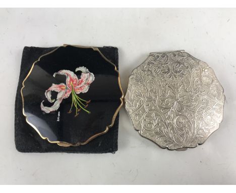 Two vintage Stratton power compacts