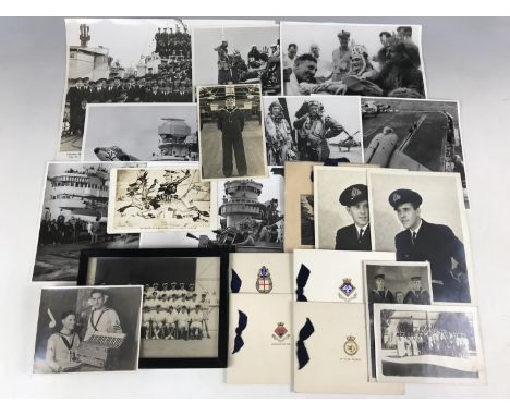 A quantity of largely First and Second World War official and other photographs etc pertaining to the Royal Navy