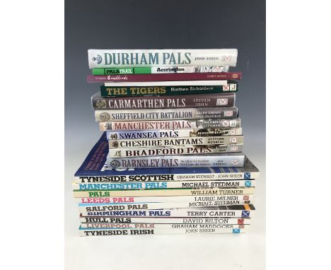 A number of books on the topic of First World War "Pals" regiments, including Sheen, Durham Pals, John, Carmarthen Pals, Gibs