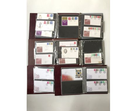 A large and extensive collection of GB stamp First Day covers in ring binders ranging from 1967 to 2007