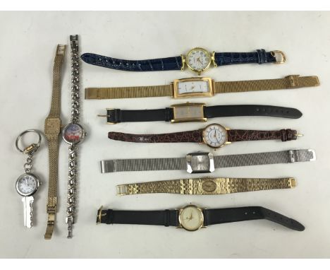 A quantity of vintage and modern ladies' costume watches, to include Christian Lars, Timex, Rotary and Avia 