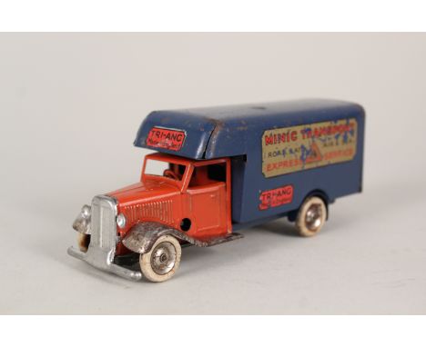 A Triang minic van, minic transport, red and blue body