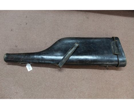 A vintage leg of mutton leather gun case (as found)