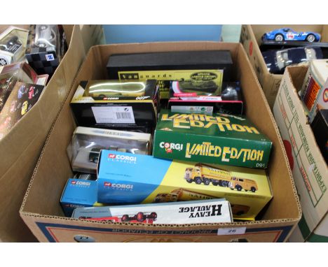 Boxed Corgi models to include Classics, buses, heavy haulage, James Bond Goldeneye and Die Another Day plus a few Dinky and M