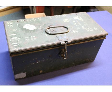 A military tool box with contents