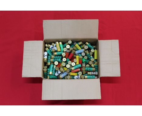 A box of approx 250 various 'plastic' shotgun cartridges, this item can only be purchased by someone with a current valid sho