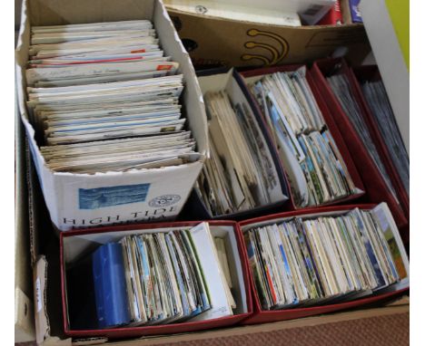 A large quantity of postcards, modern and vintage
