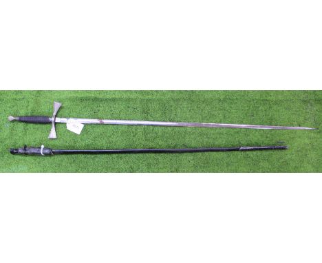 A decorative 'small sword' (with scabbard as found)