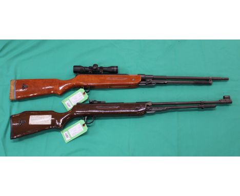 Two Chinese air rifles, one with a scope, as a post 1939 air weapon the restrictions of the Crime Reduction Act apply to the 