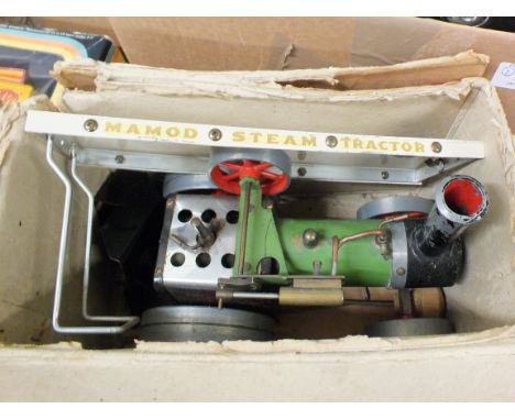 A boxed Mamod T.E.I. traction engine