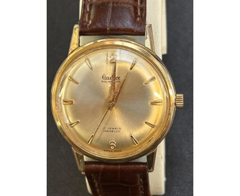 Gents vintage Audax manual wind wristwatch, currently ticking & keeping good time. Replacement strap 