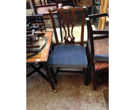 3 MAHOGANY CHIPPENDALE STYLE CHAIRS