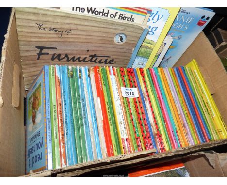A quantity of Ladybird Books to include: Indoor Gardening, Gerry The Giraffe, Thomas the Tank Engine, etc.