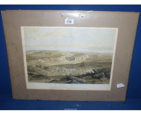 A lithograph by W. Simpson 1855 "The Ruins of Inkerman" following the famous Crimean War battle (Note: W. Simpson was given t