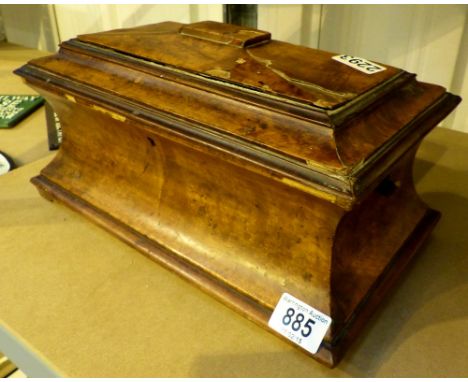 Sarcophagus tea caddy W:35cm