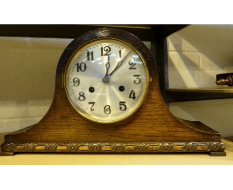 Napoleons hat style mantle clock 1940s