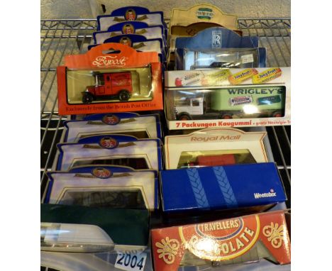 Quantity of boxed diecast model cars and commercial vehicles including Corgi 