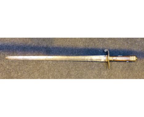 A Georgian naval dirk without scabbard,length 62cm