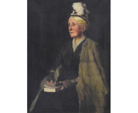 Norman Garstin (Irish, 1847-1926) - Oil on canvas - Portrait of Margaret Orsmon Fulton - signed and dated '188' lower left, 5