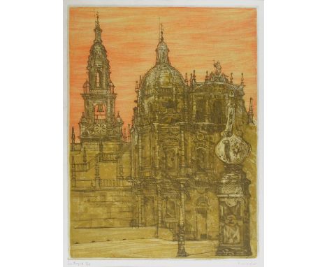 Richard Beer (1938-2017) - Signed limited edition print - 'Southgate II', 5/75, signed in pencil lower right, 63cm x 48cm, mo