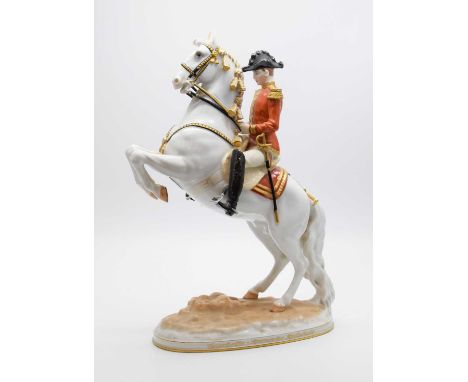 Vienna 'Spanish Riding School' equestrian figure after the design by Prof. Albin Döbrich at the Riding School in Hofburg, Vie