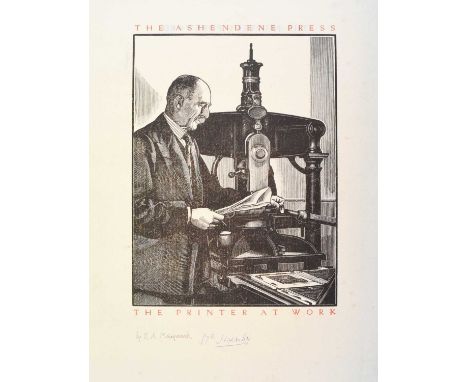 Ashendene Press Interest - A collection of early 20th Century woodcut proofs and pages produced by the Ashendene Press, to in
