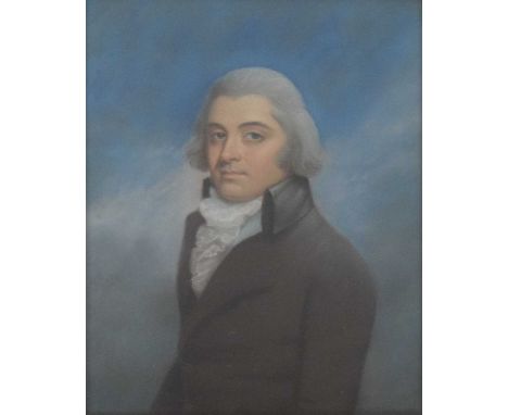 Manner of Rolinda Sharples (1793-1838) - Pastel - Portrait of a gentleman, 24cm x 19cm, gilt-framed, behind glass