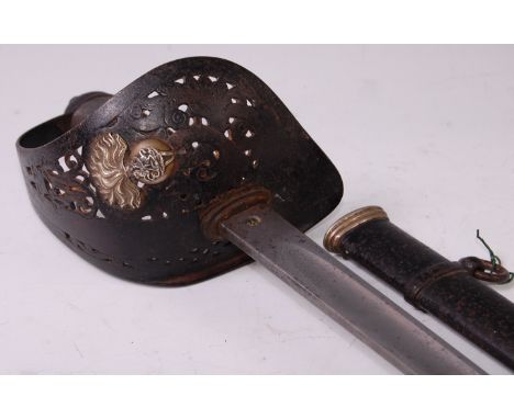 A Victorian 1897 pattern Infantry Officer's sword, having an 82cm etched blade marked to the forte Poole & Co. Saville Row, L