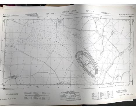 Local interest: A lot of 19 Ordnance survey 1:2500 sheets including West Dorset-Devon border, Pilsdon, Pilsdon Pen, Burstock,