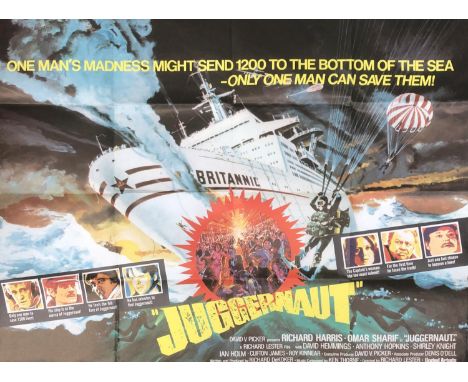 An original vintage movie poster for the film 'Juggernaut',  101x75cm 