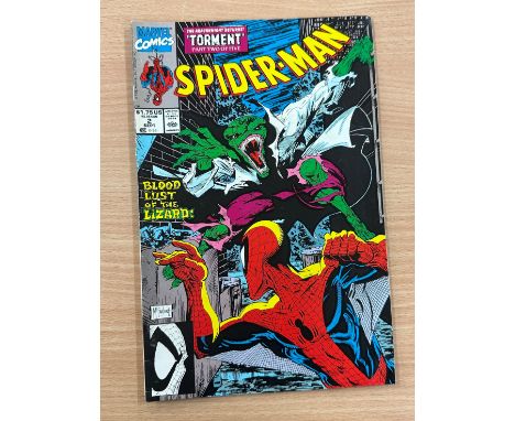 Marvel Comics ' The ARACHKNIGHT RETURNS!' Spider-Man, ' Blood Lust of the Lizard' 1990 with original signature of comic book 