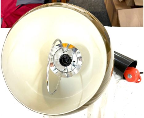 Vintage ceiling light, untested, diameter of shade 13.5 inches