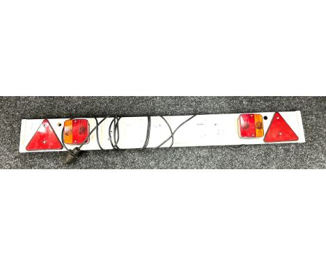 Trailer light board, working order, 7 pin plug, approximate length 48.5 inches