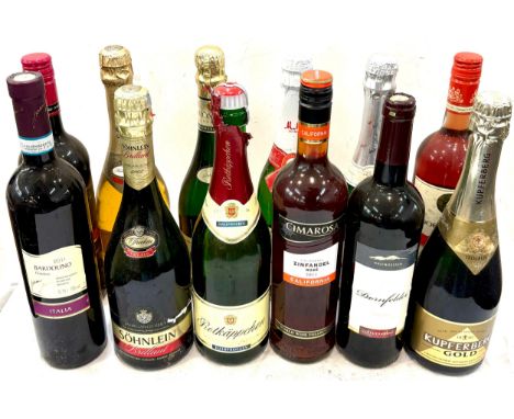 Selection of sealed alcohol to include Red wine, rose etc