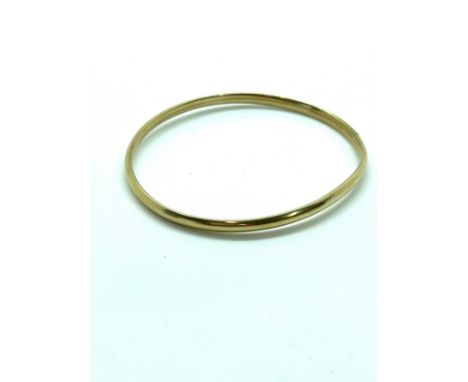 ladies 9ct gold bangle total weight 4 grams