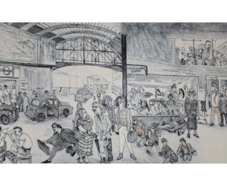 Chris Orr (British, b.1943),&nbsp;artist proof double etching with aquatint 'Paddington', signed and dated 1986, unframed, 12