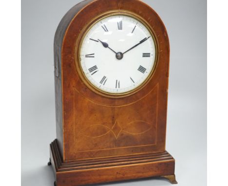 An Edwardian mantel clock with balance escapement