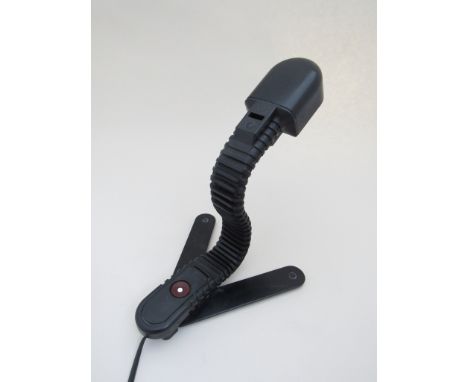 A Cobra desk light in black metal and rubber by Masayuki Kurokawa 