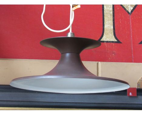 A brown flared ceiling light by Solar 