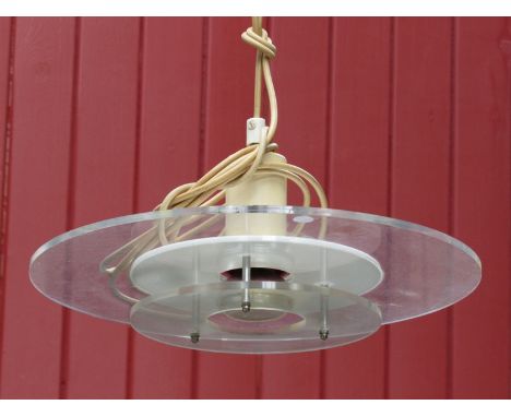 A perspex ceiling light 