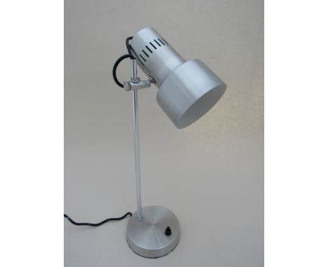 An aluminium adjustable desk lamp 