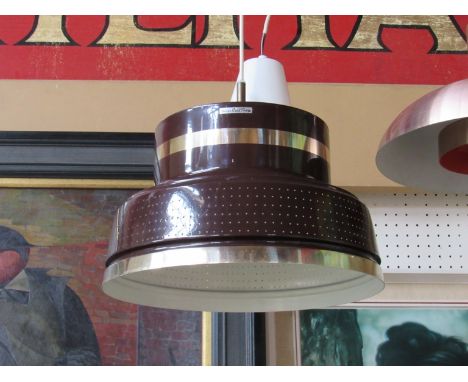 A brown ceiling light, Carl Thore design 