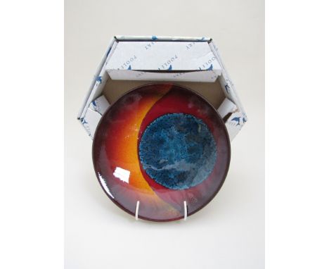 A modern Poole Pottery Planets range plate in original box - Uranus, 26.5cm diameter 