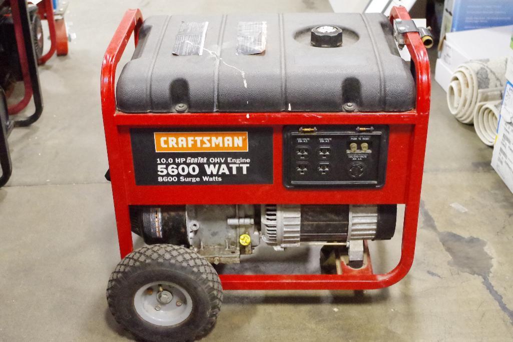 CRAFTSMAN 5600 Watt Gasoline Powered Generator M/N 580.325600, Made in USA